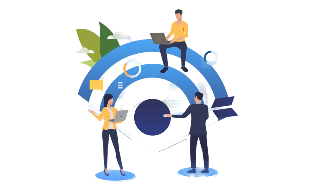 business-people-working-setting-company-target